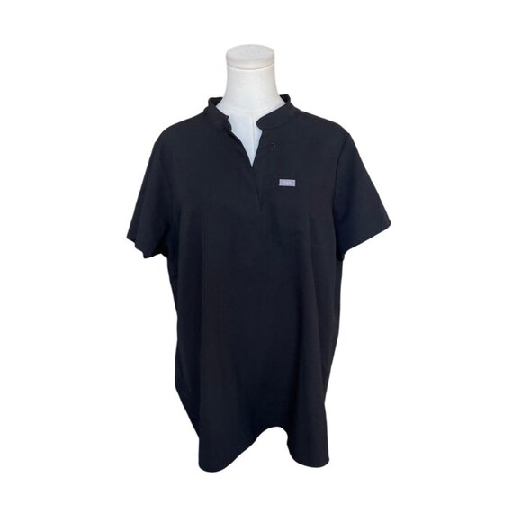 Figs Womens Kitale Black Maternity Scrub Top Size XL Labor and Delivery Stretch - Picture 1 of 11